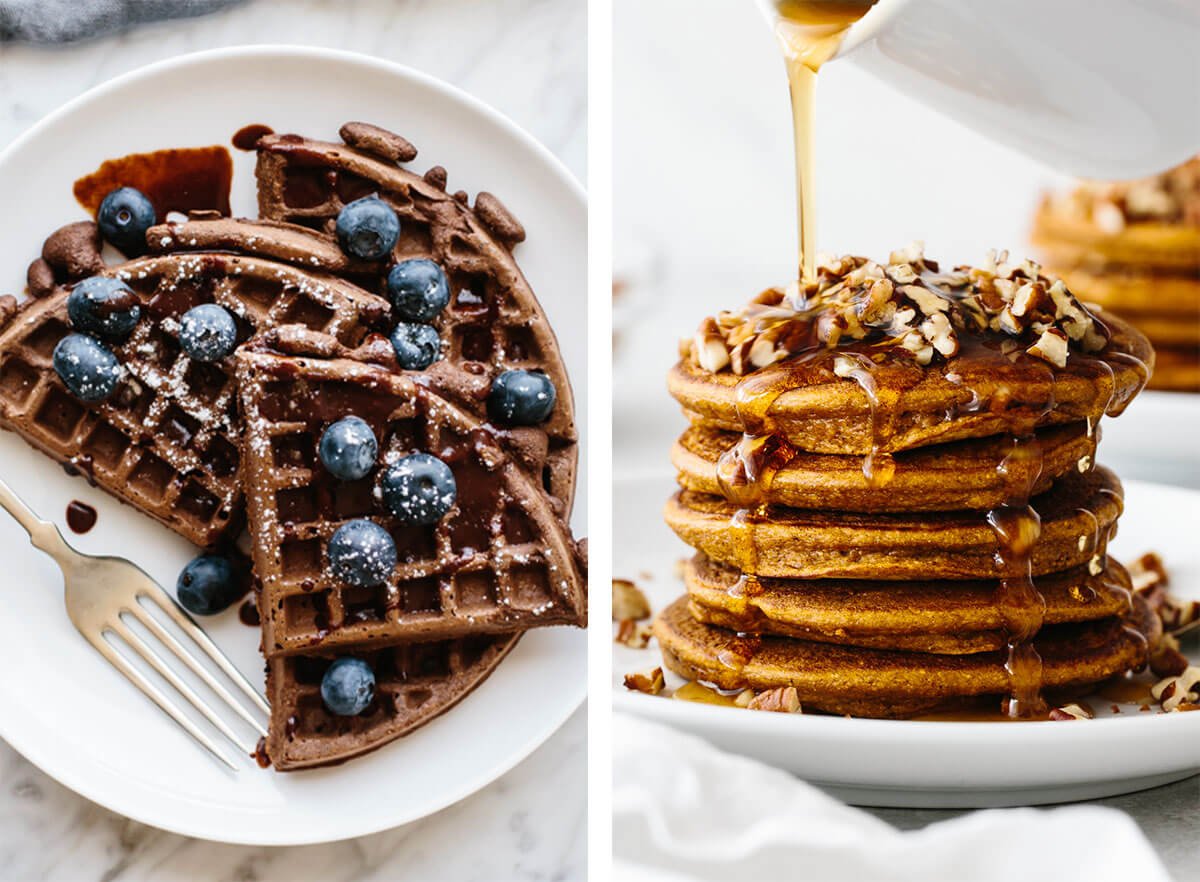 Best breakfast ideas with pancakes and waffles.