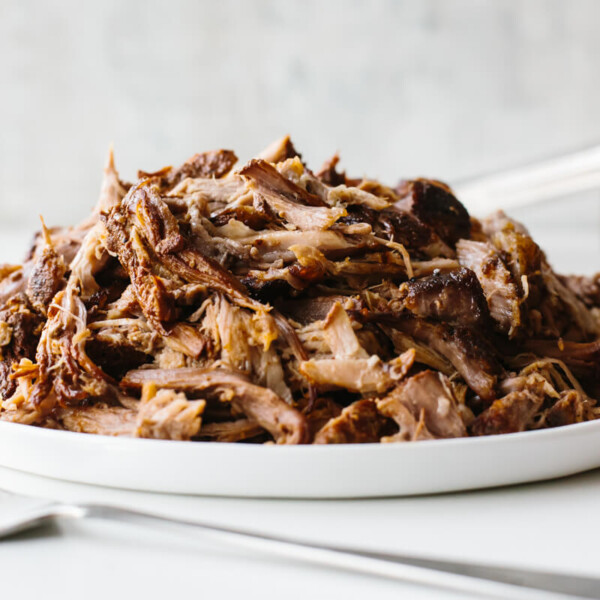 Slow cooker pulled pork is juicy, flavorful and delicious. The best slow cooker recipe!