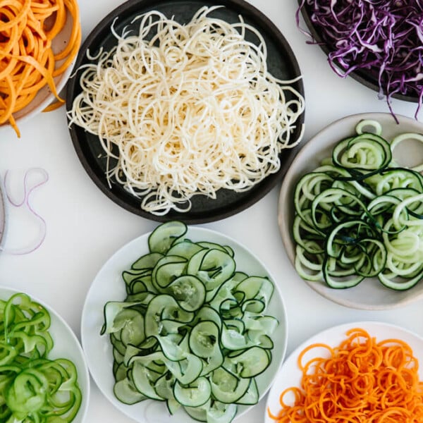 The spiralizer is one of my favorite kitchen tools. So today I'm sharing my favorite vegetables to spiralize along with veggie spiralizer tips and recipes. Learn how to spiralize - it's easy!