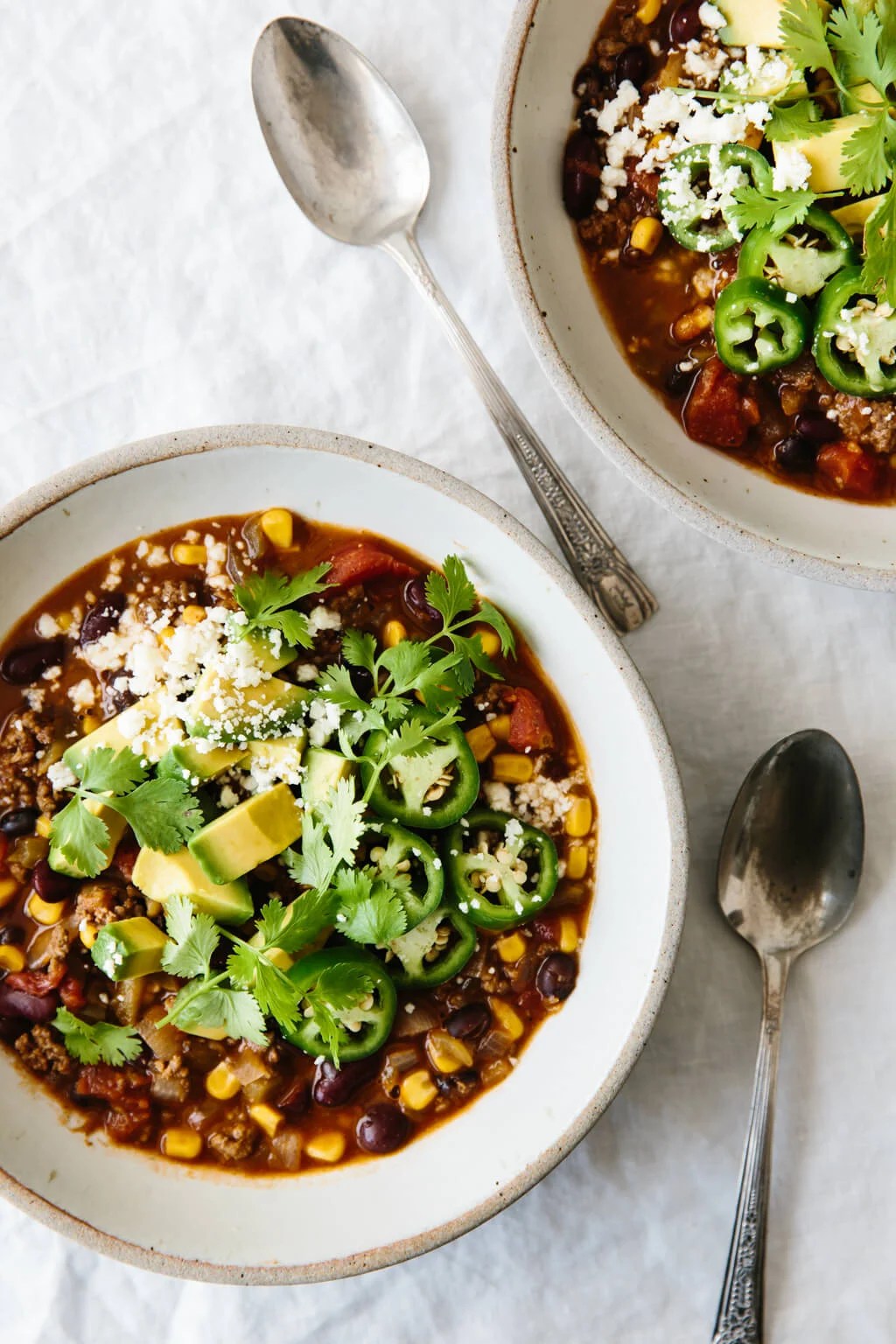 Taco soup is guaranteed to be a family favorite. It's healthy, incredibly easy (only takes 30 minutes) and naturally gluten-free. The perfect healthy dinner!