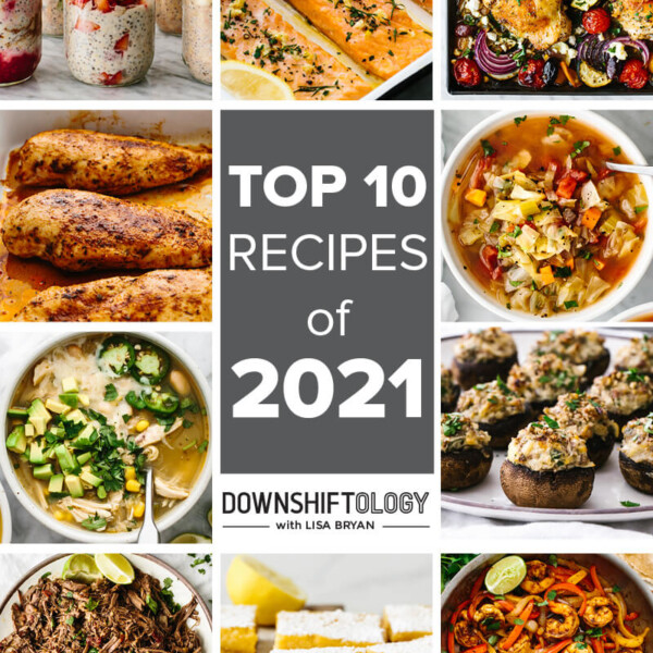 Group photo of top recipes of 2021.