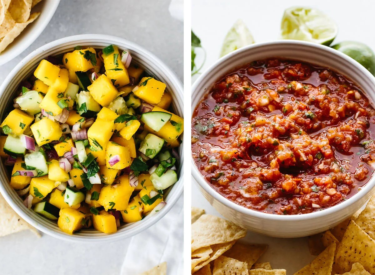 Vegetarian recipes with dips.