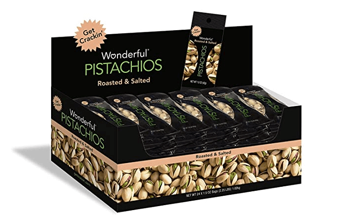 Whole30 snacks - pistachios.